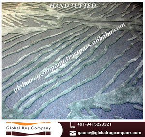 Tapis en boucle de haute qualité fait à la main, en soie et viscose, usage commercial, design moderne et luxueux, écologique, antidérapant, 20 mm - Product Image 2