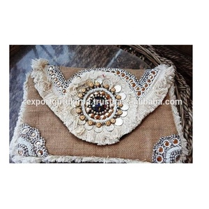 Bolso de mano de lona para mujer, pochette de noche, monedero - Product Image 2