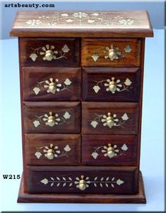 Muebles de madera hechos con diseño tradicional, organizador de almacenamiento de madera, recuerdo, ahorro de espacio, armario - Product Image 2