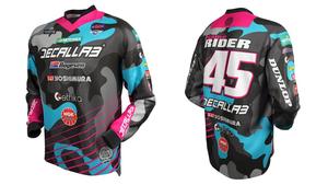 Maillot de motocross MX personnalisé, impression par sublimation, maillot de motocross MX, tissu polyester doux, design de maillot - Product Image 2