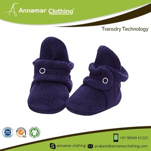 Botines de algodón con forro polar para bebé recién nacido, el mejor precio, India, 100% algodón orgánico - Product Image 4