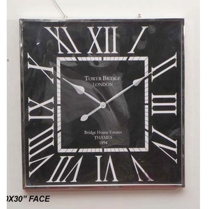 METAL <b>WALL</b> <b>CLOCK</b> / <b>CLOCK</b> <b>WALL</b> / DECORATIVE <b>WALL</b> <b>CLOCK</b> - Product Image 1
