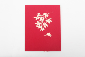 Bán buôn <span class=keywords><strong>3D</strong></span> thủ công mỹ nghệ Kirigami thẻ đỏ Maple pop-up cây cho đám cưới & Món quà sinh nhật tình yêu-phong cách giấy thủ công từ Việt Nam - Product Image 3