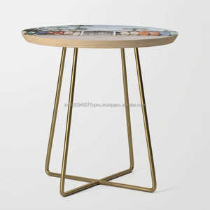 Mesa lateral superior estampada redonda - Product Image 4