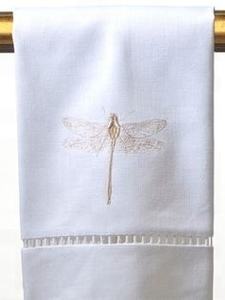 Toallas de mano para invitados, de lino, con nudo francés, bordado a mano, dobladillo - Product Image 2