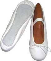 Chaussures de danse ballet en PU synthétique unisexe Chaussures de danse orientale pointues pour femmes Classe de danse Ballet plat doré