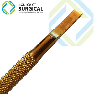 Outil professionnel de manucure de poussoir d'ongle de cuticule en acier plaqué or pour des doigts coupe-ongles de qualité supérieure - Product Image 3