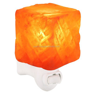 Lampe à sel en cristal himayan en forme de cylindre, lumière de nuit, purificateur d'air, USB, - Product Image 4