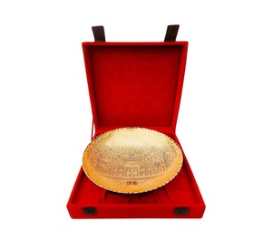 ชามตกแต่งทองเหลืองทำด้วยมือออกแบบลายนูนผู้ผลิตส่งตรงจากโรงงาน - Product Image 3