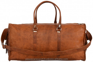 Bolsa de viaje de cuero genuino Vintage hecha a mano, bolsa de gimnasio, nueva tendencia, viaje y equipaje, precio al por mayor, tener la mejor calidad siempre - Product Image 5