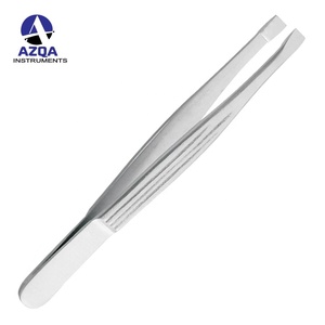 Pinzas de Acero Inoxidable con Punta Inclinada para Depilación y Extensión de Cejas - Product Image 4