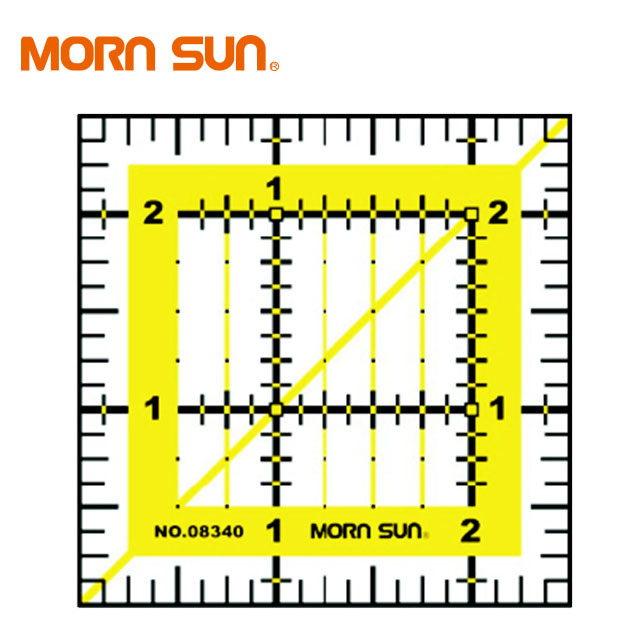 Taiwan Stable supply DIY scale sewing square 2.5"x2.5" quilting ruler for tailor