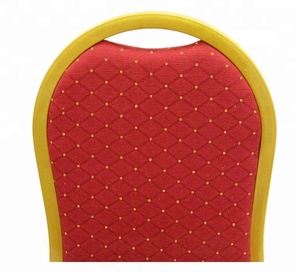 Red Aluminium Banquet Chair - Product Image 1