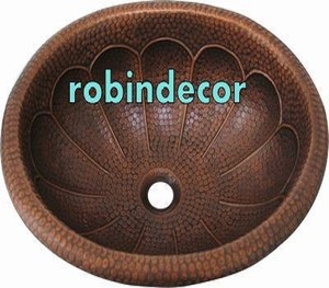 ขายส่งซัพพลายอุปกรณ์ครัวทองแดงอ่างล้างหน้ากับ Rusk ฟรีจากผู้ผลิตอินเดียและผู้ส่งออก - Product Image 2