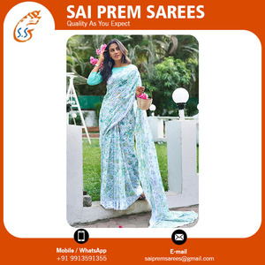 ชุดส่าหรีผ้าไหมสำหรับปาร์ตี้งานแต่งงานผ้าคอตตอนดีไซน์ใหม่ล่าสุด - Product Image 5