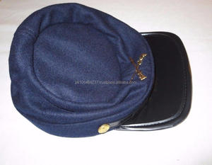 New American Reproduction 100% Wool Visor High Quality Confederate Standard Adults Reproduction Kepis <b>Hats</b> - Product Image 4