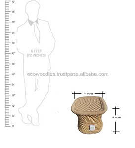 Haute Qualité Meilleure Vente Naturel Canne Pouf Tabouret Pour Jardin Balcon Salon - Product Image 5