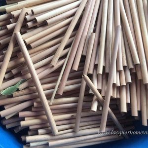 Paja de bambú ecológica, logotipo personalizado con cepillo, venta al por mayor, de Vietnam - Product Image 1