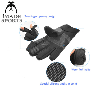 Guantes de pesca de neopreno con logotipo personalizado - Product Image 3