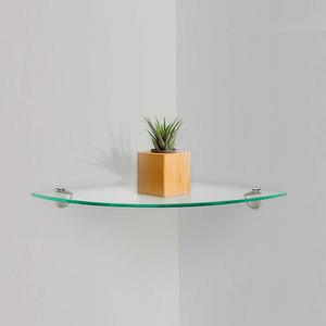 Mensola Angolare Singola Personalizzata in Acciaio Inox con Ripiano in Vetro, Design <span class=keywords><strong>Moderno</strong></span> Impermeabile per <span class=keywords><strong>Bagno</strong></span> - Product Image 6