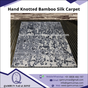 Hand Knotted <b>Bamboo</b> Silk Carpet Popular Range of Door Mats at Competitive Price - Product Image 2