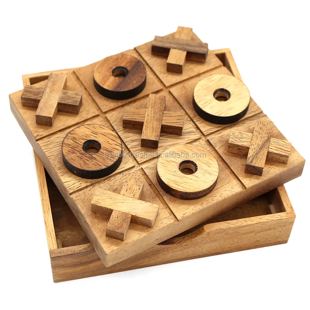 3D Tic Tac Toe wooden puzzle board games for kids board game entertainment and game hobby play with family and friends