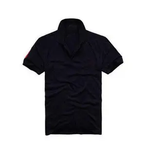 Camiseta deportiva de alta calidad para hombre, Polo 100% algodón con logotipo bordado personalizado, venta al por mayor, 2001 - Product Image 1