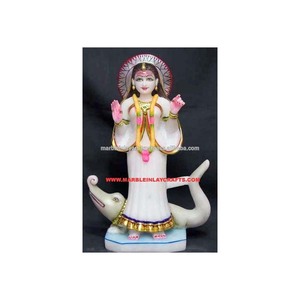 Estatua de mármol blanco puro para adoración de la Oficina y hospitales, bonito Dios indio, jodiyar, Mata, Ji, artículo decorativo - Product Image 1