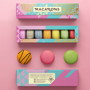 Hộp Quà <span class=keywords><strong>Macaron</strong></span> Đóng Gói Giấy Giáng Sinh Tùy Chỉnh Sang Trọng Có Nắp Đậy Trong Suốt Riêng Biệt Hộp <span class=keywords><strong>Macaron</strong></span> Có Cửa Sổ Trong Suốt - Product Image 2