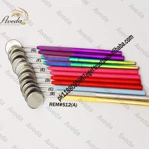 Pinzas de pestañas de Punta dorada profesional Pinzas de pestañas puntiagudas para pestañas de Pakistán - Product Image 4