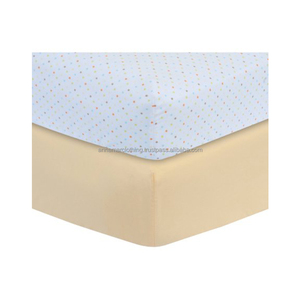 Breathable Organic Cotton Fitted Baby Crib Sheets with Low MOQ - Product Image 1