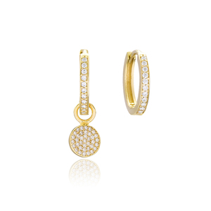 รอบเสน่ห์ต่างหูขายส่งแฮนด์เมด925เครื่องประดับเงินสเตอร์ลิงแฟชั่นอินเทรนด์สำหรับผู้หญิง - Product Image 1