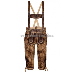 Top Selling Custom Classic Design High Quality Specially German Bavarian Long Genuine Leather Beer <b>Festival</b> German Lederhosen - Product Image 1