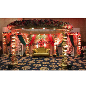 Mandaps Antiguos para Bodas en Venta, Conjunto de Mandap Tradicional para Bodas Gujarati, Último Modelo de Mandap para Bodas Indias, Fabricante de Mandaps en Nueva York - Product Image 1