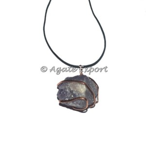 Pendentifs classiques en agate naturelle pour mariage-Cadeau religieux de l'hindouisme plaqué argent/or - Product Image 3