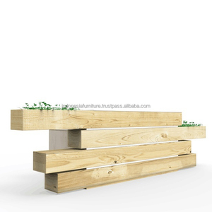 <b>Wooden</b> Irregular Blocks Office Furniture Modern Counter Reception <b>Desk</b> ,<b>solid</b> wood reception <b>desk</b> reception stand office <b>desk</b> - Product Image 1