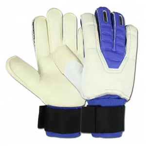 Guantes de portero de fútbol Látex natural rojo Balón de fútbol de Inglaterra Mano de portero Juego fresco Portero Diseño de protección de dedos - Product Image 1