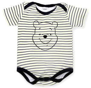 Combinaisons pour bébé en coton biologique 100% OEM, body unisexe d'été avec imprimé indien coloré Pantone, teint avec du coton biologique en bambou - Product Image 2