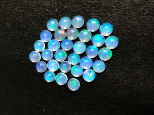 AAA qualité 5mm éthiopien opale Cabochon feu naturel bonne couleur forme IGI certifié traité thermiquement pierres précieuses en vrac bijoux - Product Image 6