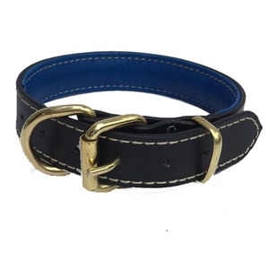 Collier pour chien rembourré en cuir véritable, confortable, Double couche, couleur, boucles durables de haute qualité, produits de luxe pour animaux de compagnie - Product Image 4