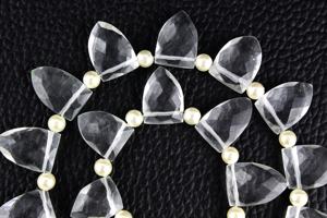 เครื่องประดับอัญมณีควอตซ์คริสตัลสีขาวธรรมชาติคุณภาพสูงแบบครึ่งรูปมาร์คีนแฮนด์เมดสำหรับเครื่องประดับอัญมณีหลวม - Product Image 4