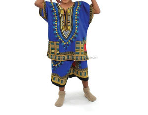 Dashiki africain pour enfants, costume traditionnel pour enfants, dashiki pour garçons et filles, poncho mexicain, chemise et short hippie, taille S M L - Product Image 5