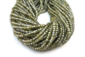 Perles de 16 pouces en Zircon vert naturel à facettes pour la fabrication de bijoux, bracelets et colliers - Product Image 5