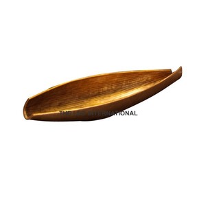 Bol de couleur marron matériau en bois style moderne de luxe européen fait à la main servant des aliments bol décoratif pour la maison - Product Image 1