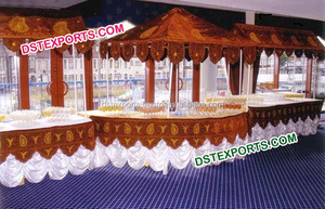 Fabricant de comptoirs et de auvents alimentaires élégants et légers en acier inoxydable pour mariages indiens Punjabi - Product Image 6