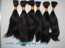 Cuticule alignée cheveux bruts indiens en vrac cheveux humains 12A brun naturel vague naturelle en vrac cheveux humains - Product Image 3