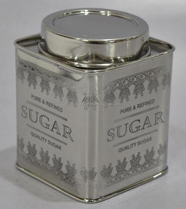 Caja de lata de acero duradera hecha a mano para té, café, azúcar, polvo suelto para uso alimentario - Product Image 3
