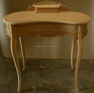 Vender sólida mesa de muebles de madera sin terminar - Product Image 2