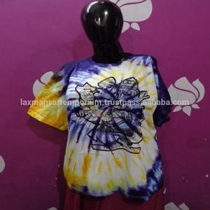 NUEVA CAMISETA TRANSPIRABLE DE PUNTO CON ESTAMPADO TIE DYE DE GANESH HINDÚ, ESTILO VINTAGE - Product Image 4