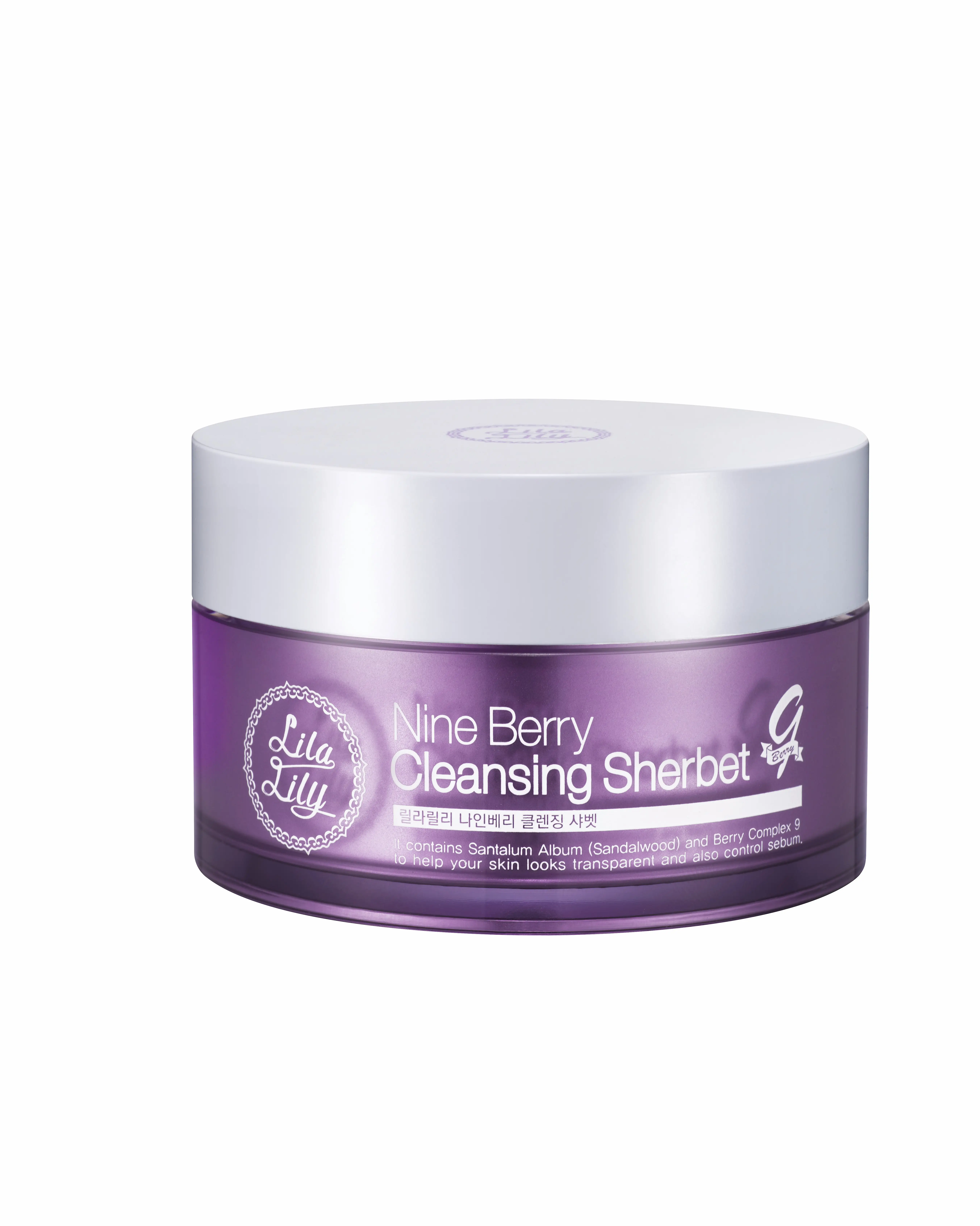 9 Berry Cleansing Sherbet, Facial Cleanser, Sebum Control Cream Adults Face Female OBM (original Brand Manufacturing)